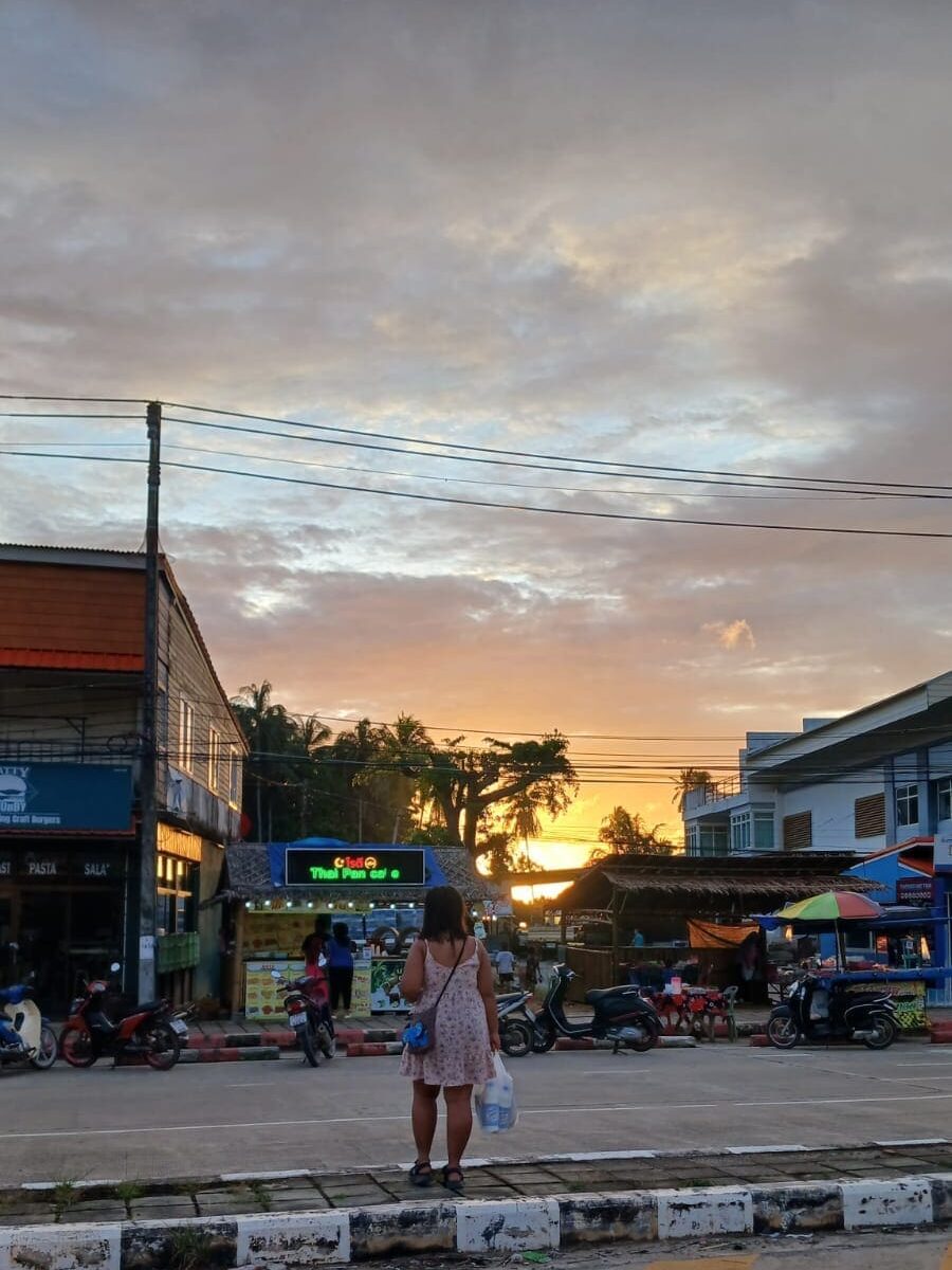 Beautiful sunset in Koh Lanta