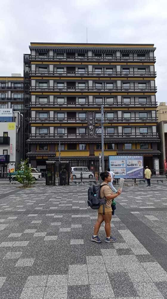 in front of Nara station