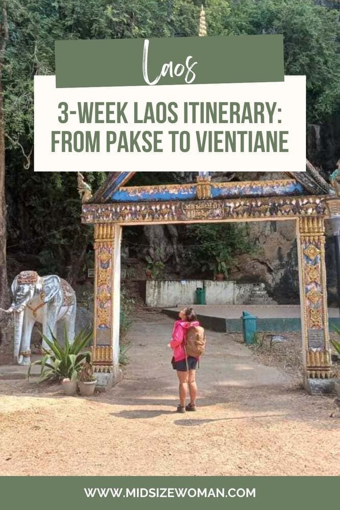 laos itinerary pins