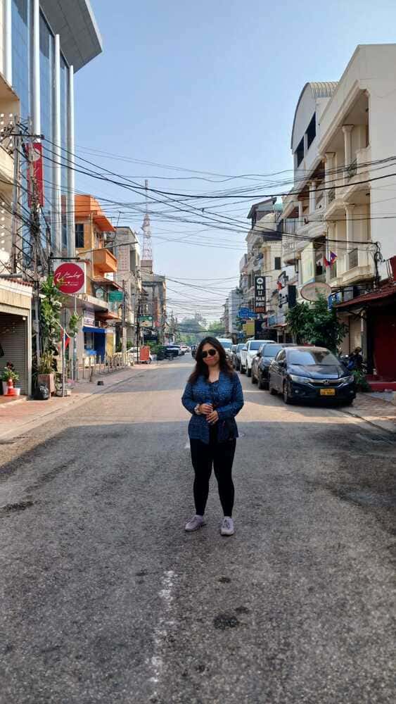 walking around Vientiane