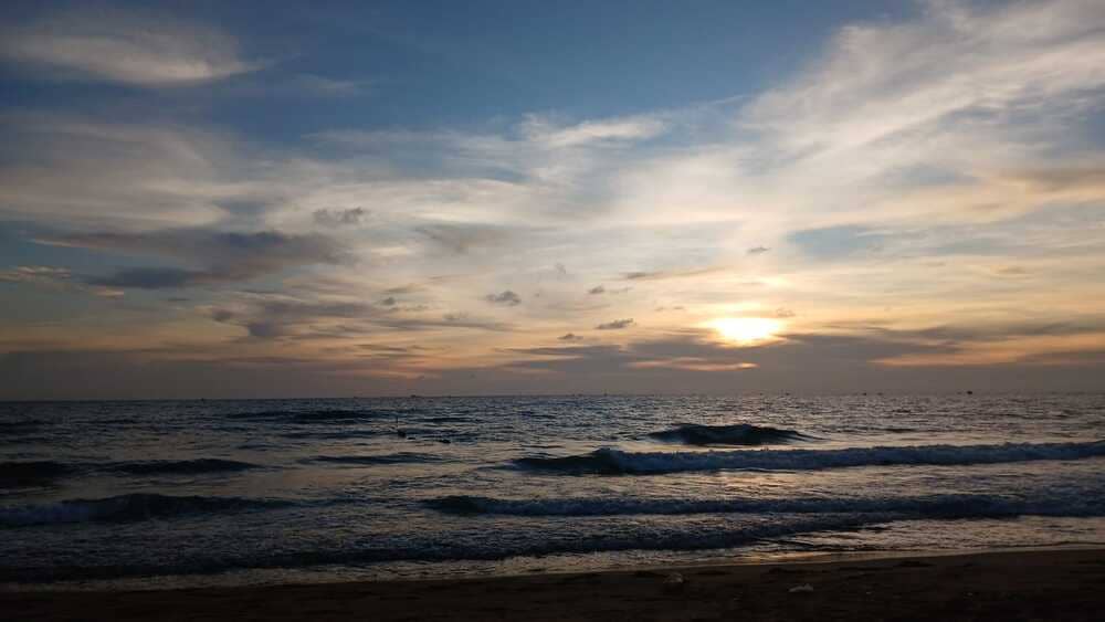 beautiful sunset in Phu Quoc