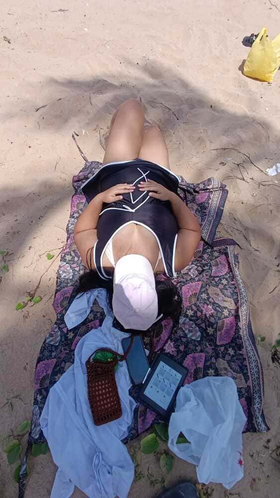 Sunbathing in Phu Quoc beach