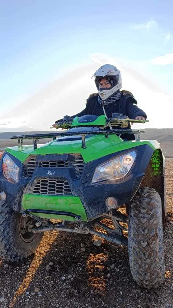 ATV in Agafay desert