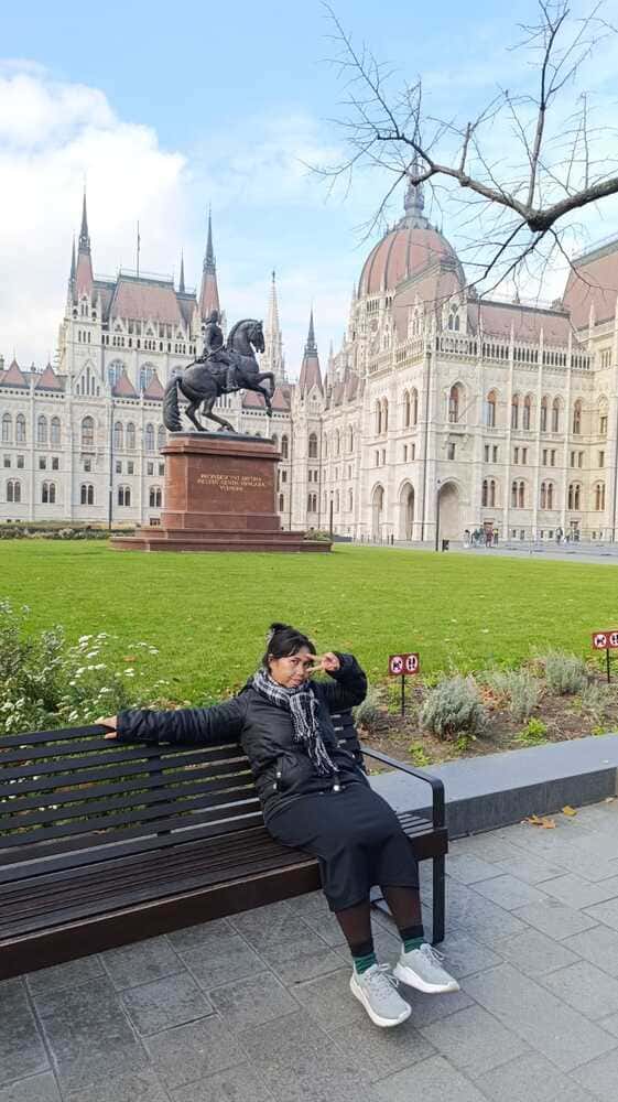 The Hungarian Parliament Building in Pest