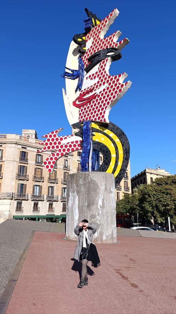 A girl in Barcelona