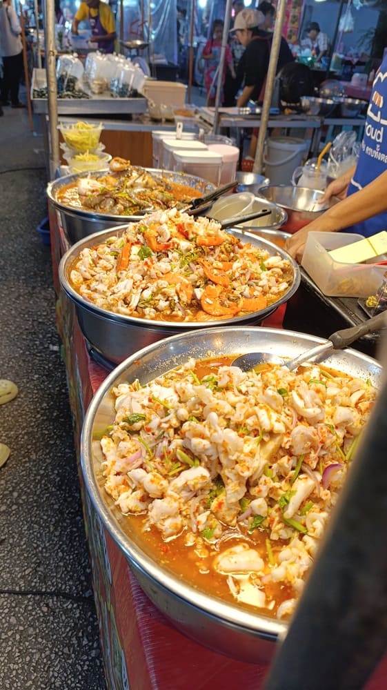 Seafood from the night market in Trang