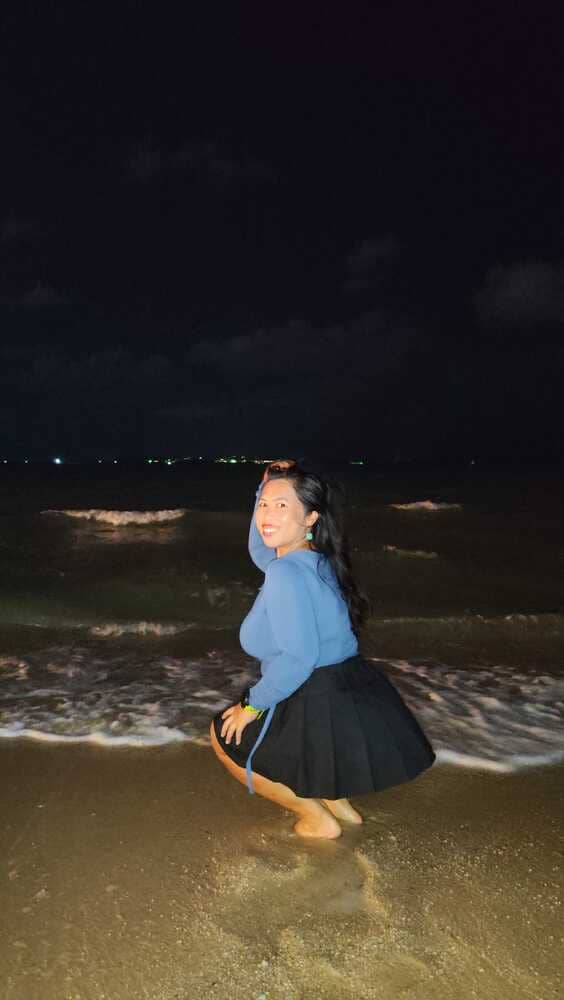 Beach at night in north Pattaya 