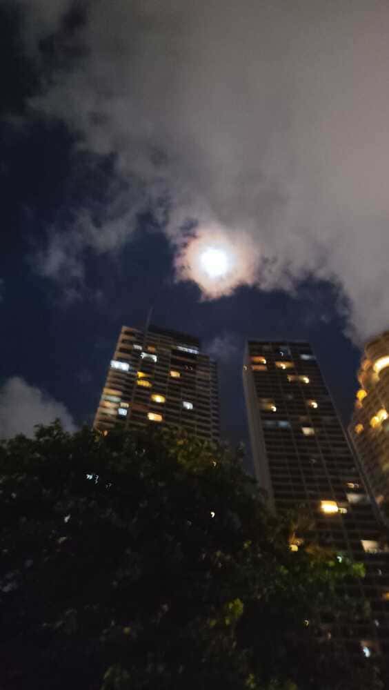 Moon light at the beach