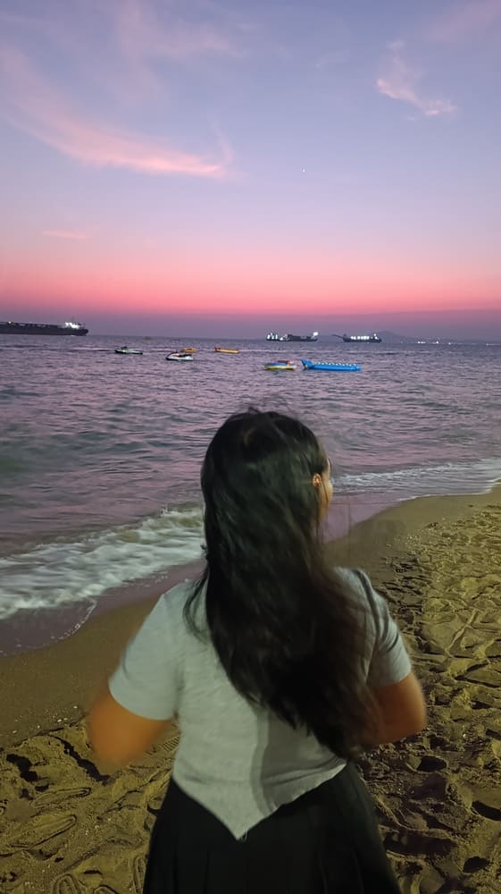 Sunset on Jomtien beach 
