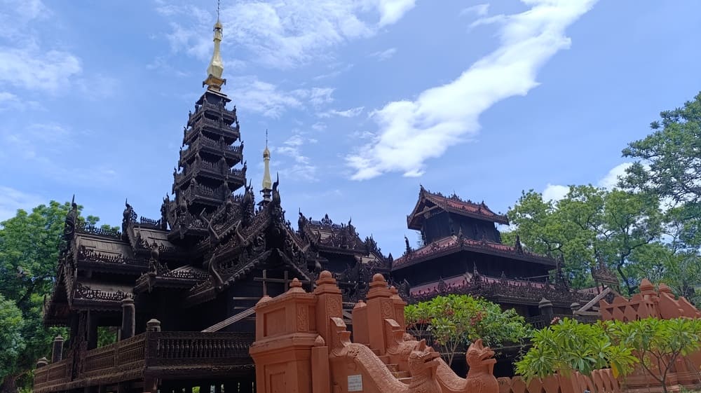 Temples in Myanmar have a different feel compared to those in Thailand.