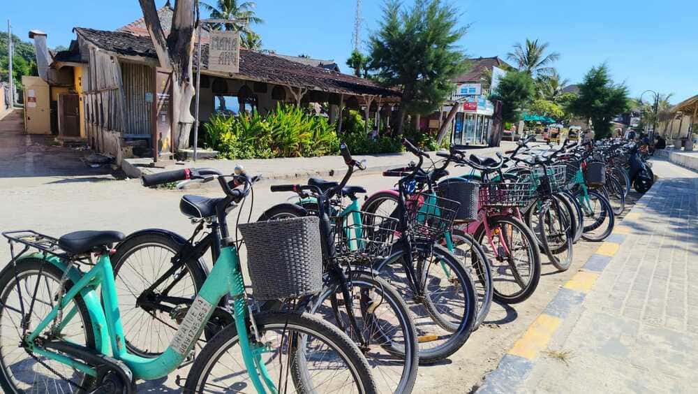 Bicycles in Gili T