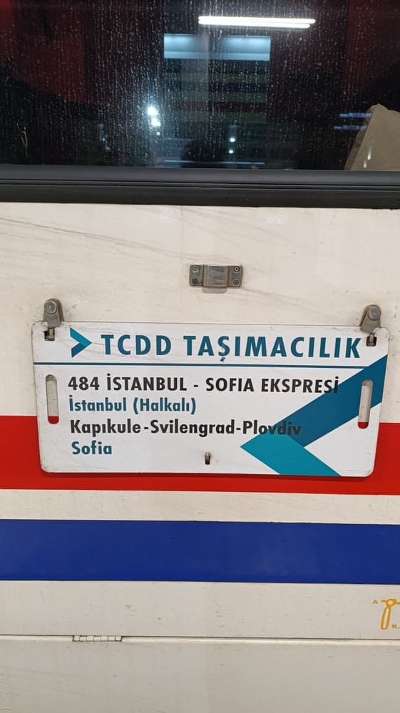 Istanbul to Sofia train